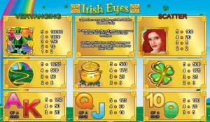 Irish Eyes_paytable